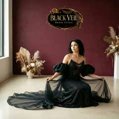 Arachne Black Wedding Dress