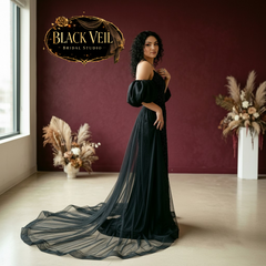Arachne Black Wedding Dress