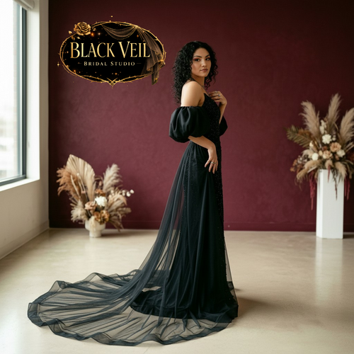 Arachne Black Wedding Dress