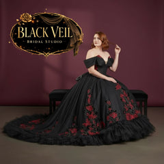 Arianrhod Black Wedding Dress
