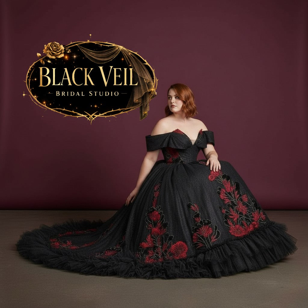 Arianrhod Black Wedding Dress