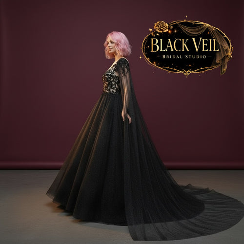 Asphodel Black Wedding Dress