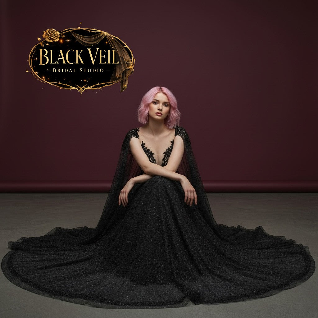 Asphodel Black Wedding Dress