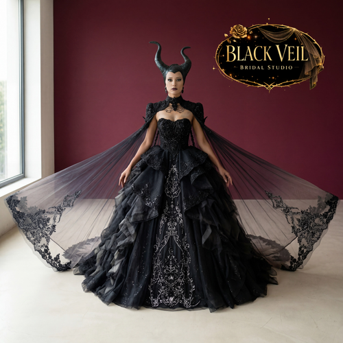 Branwen Black Wedding Dress