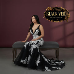Cassandra Black Wedding Dress