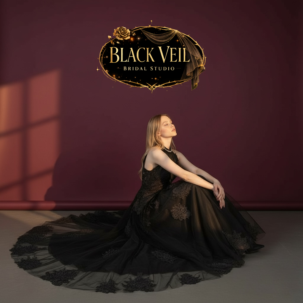 Epona Black Wedding Dress