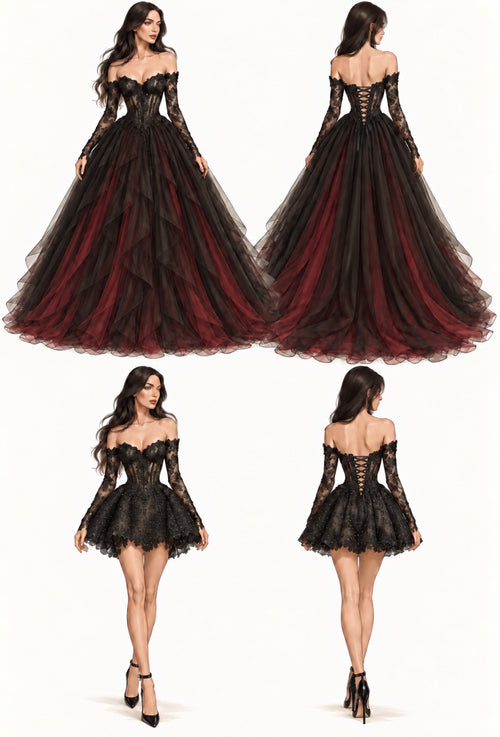 Custom Convertible Wedding Dress For Stephanie