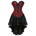 The Veiled Romance Bridal Corset With Skirt