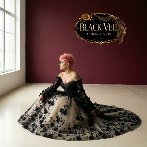 Hela Black Wedding Dress