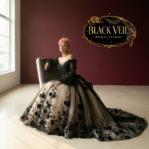 Hela Black Wedding Dress