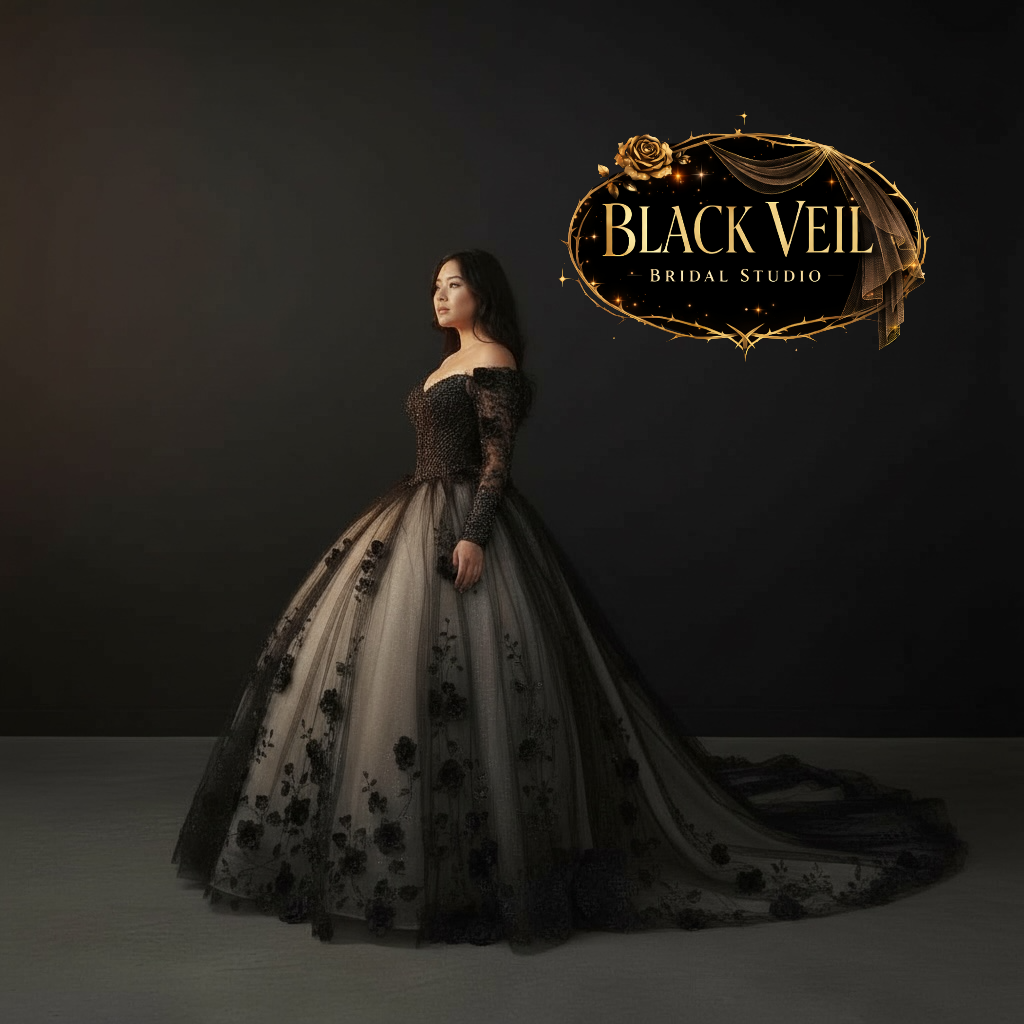 Hela Black Wedding Dress