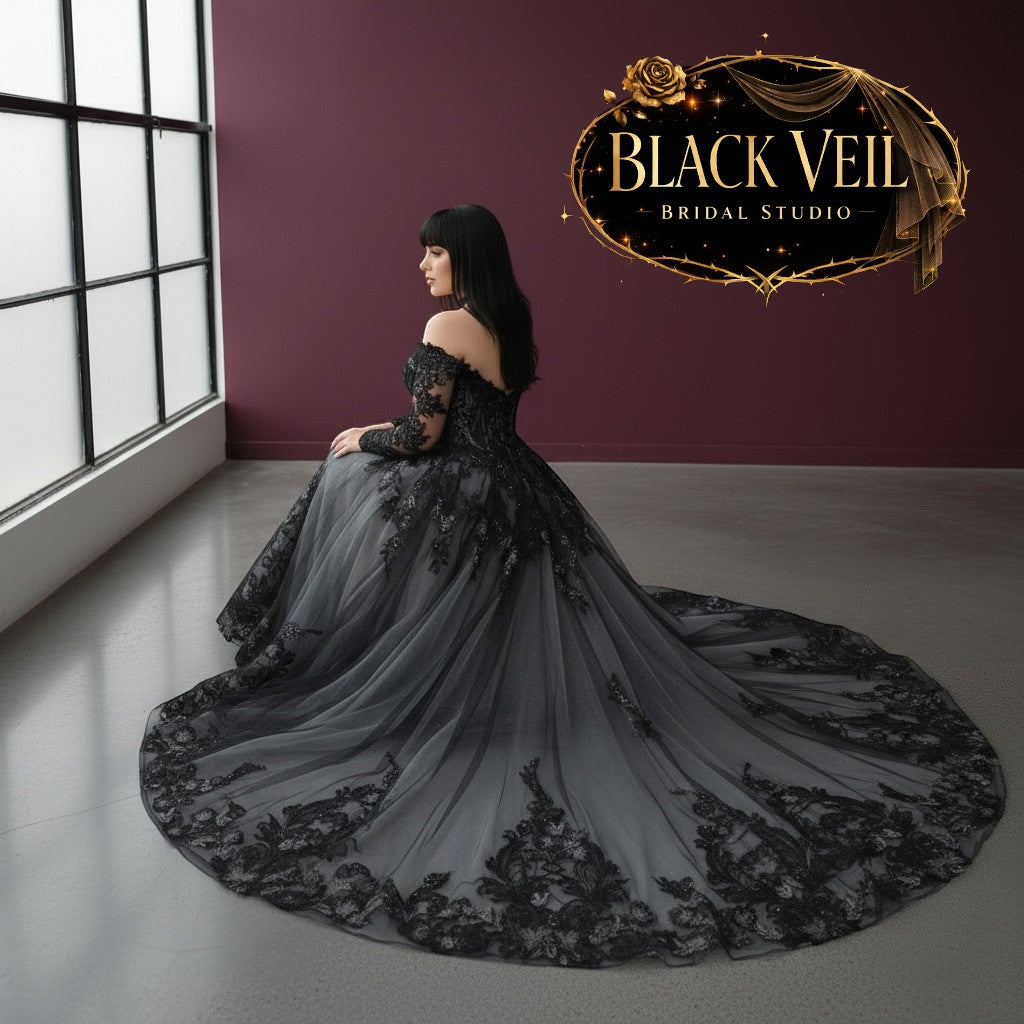 Hina Black Wedding Dress