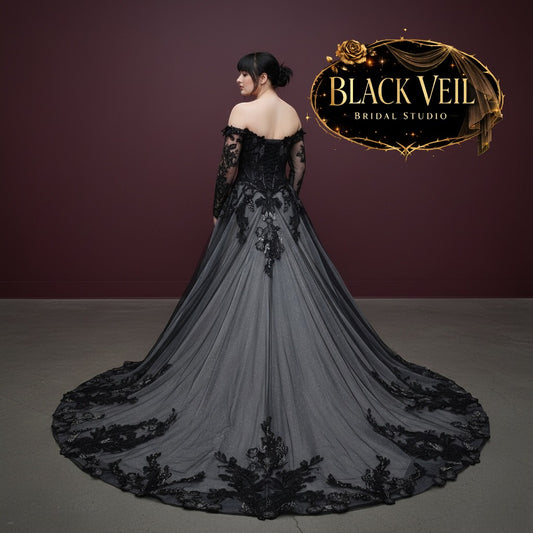 Hina Black Wedding Dress