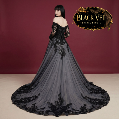 Hina Black Wedding Dress