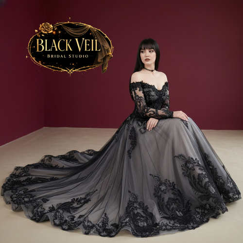 Hina Black Wedding Dress