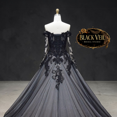 Hina Black Wedding Dress