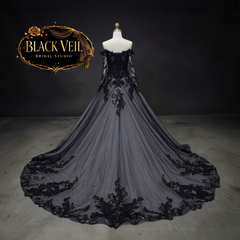 Hina Black Wedding Dress