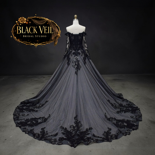 Hina Black Wedding Dress