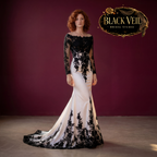 Jocasta Black Embellished Wedding Dress