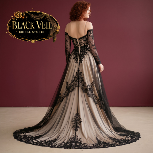 Kaelith Black Wedding Dress