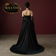 Luciana Convertible Wedding Dress In Black