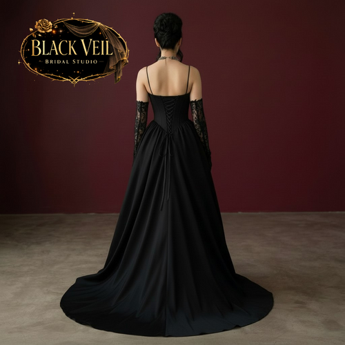 Luciana Convertible Wedding Dress In Black