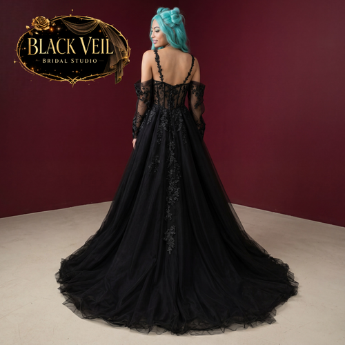 Nova Black Wedding Dress