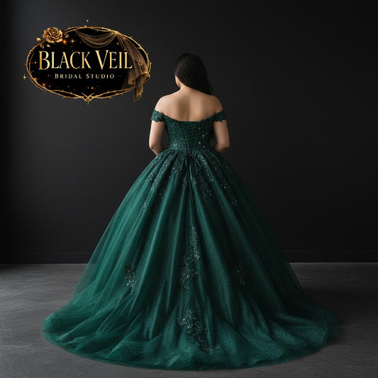 Echidna Green Wedding Dress