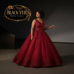 Etna Red Wedding Dress