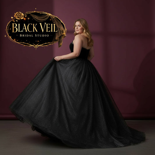 Undine Black Wedding Dress