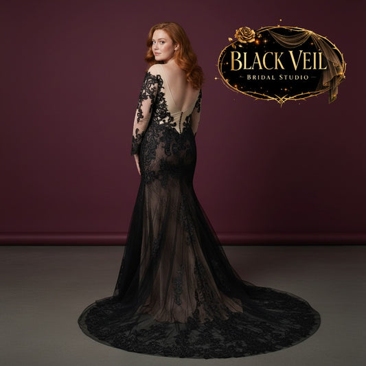 Melantha Black Wedding Dress