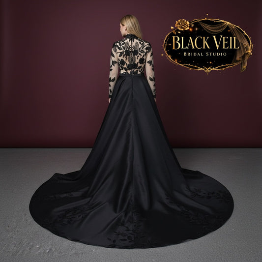 Katerina Black Wedding Dress