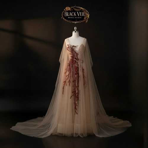 Alina Floral Embroidered Wedding Dress