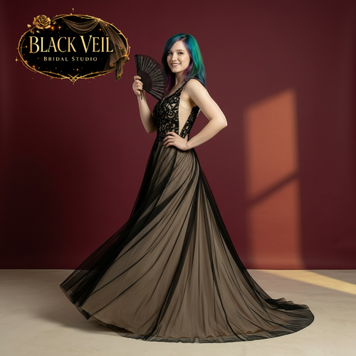 Sable Black Wedding Dress