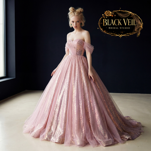 Psyche Chromatic Pink Wedding Dress