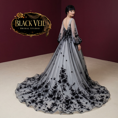 Ravenna Black Wedding Dress