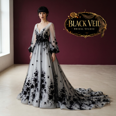 Ravenna Black Wedding Dress