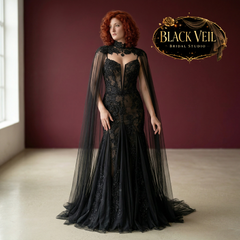 Rhiannon Black Wedding Dress