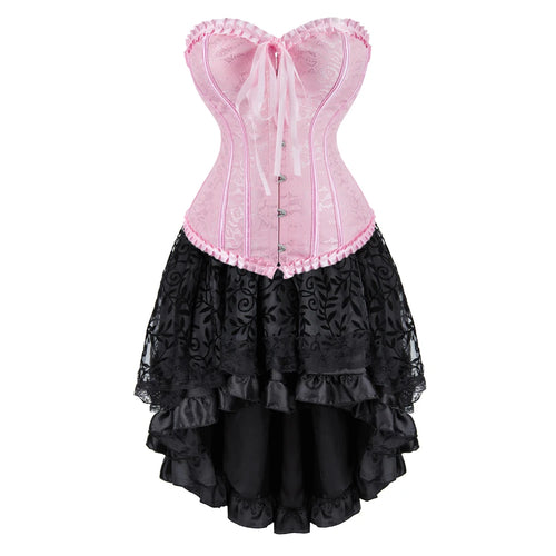 The Veiled Romance Bridal Corset With Skirt