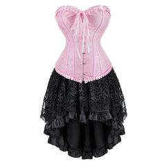 The Veiled Romance Bridal Corset With Skirt