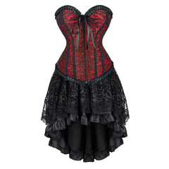 The Veiled Romance Bridal Corset With Skirt