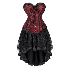 The Veiled Romance Bridal Corset With Skirt