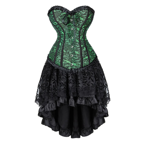 The Veiled Romance Bridal Corset With Skirt