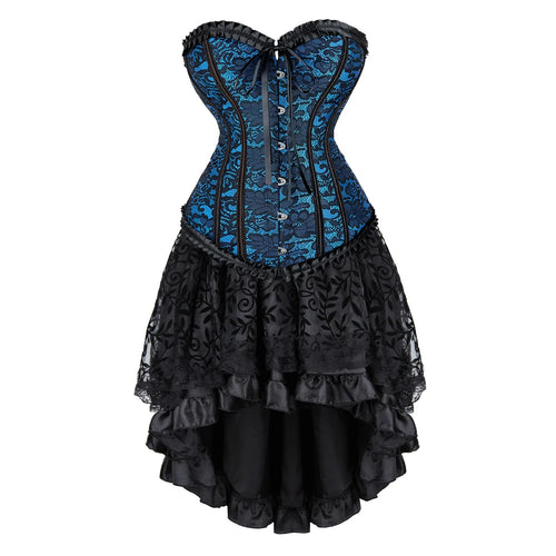 The Veiled Romance Bridal Corset With Skirt