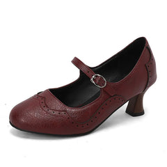 Retro Mary Jane Style Bridal Heels
