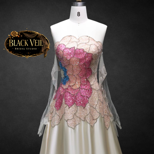 Posie Floral Hand Beaded Wedding Dress