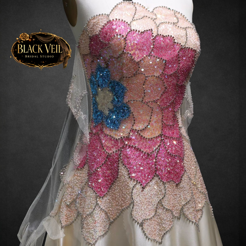 Posie Floral Hand Beaded Wedding Dress