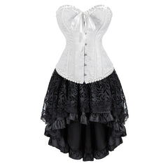 The Veiled Romance Bridal Corset With Skirt