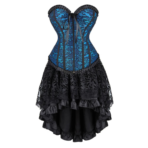 The Veiled Romance Bridal Corset With Skirt