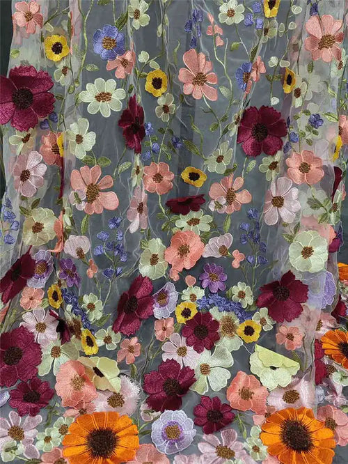 3D Floral Shoulder Veil